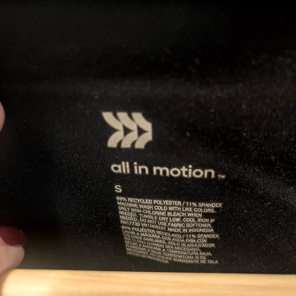 All in motion (Target) black athletic zipper sweater jacket - size S - Picture 3 of 6